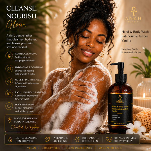Hand & Body Wash, Patchouli & Amber Vanilla
