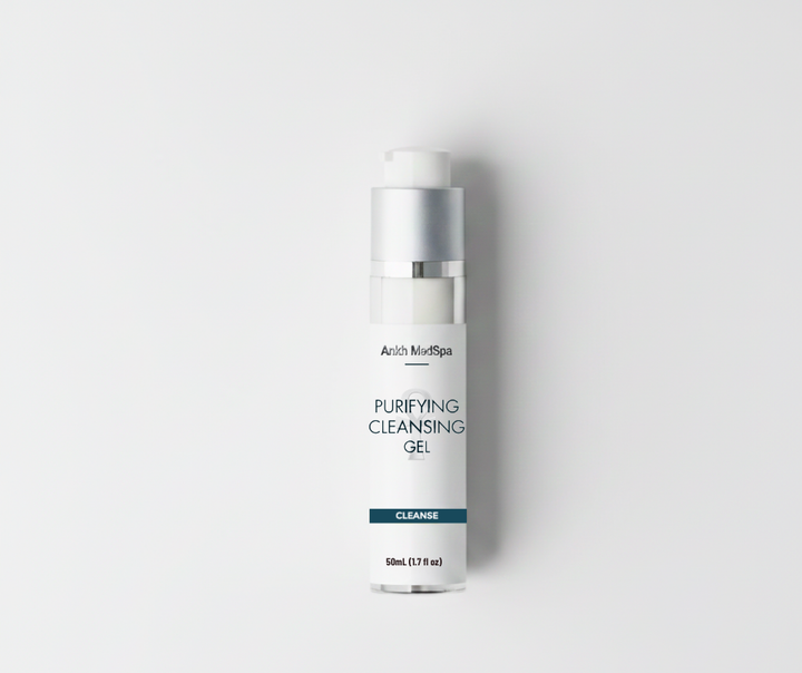 Bottle of Arth ModSpa Purifying Cleansing Gel on a white background