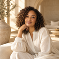Ritual Membership at Ankh MedSpa — editorial portrait of a woman in ivory